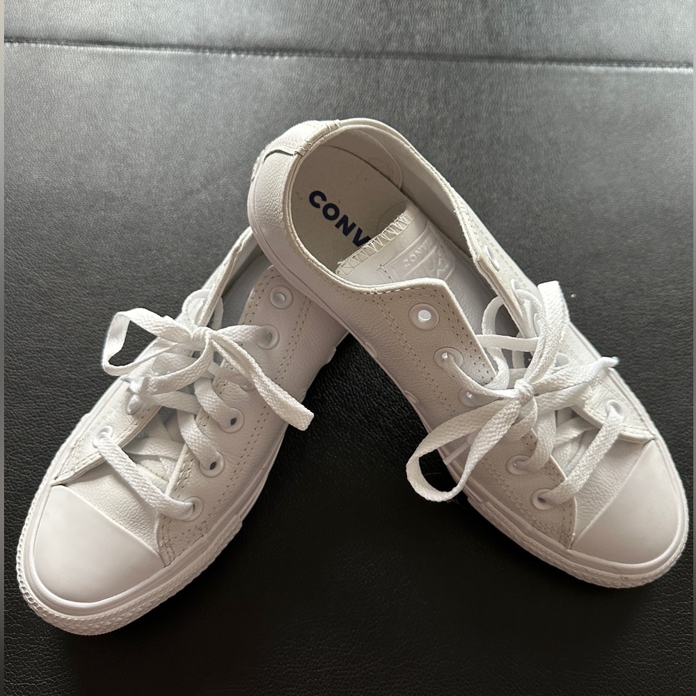 Converse All Star White Leather Low-top Sneaker